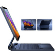 Etui z klawiaturą do Samsung Galaxy Tab S7 / S8, Dexnor Magnetic Keyboard Touchpad, niebieskie