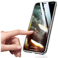 Etui do iPhone 12, Magnetic Dual Glass, czarne
