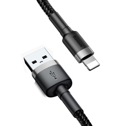 Baseus Cafule kabel USB-A do Lightning 3 m 1,5A - szaro-czarny
