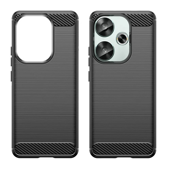 Etui do Xiaomi Poco F6, Carbon, czarne