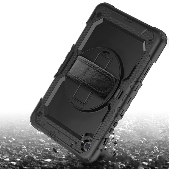 Etui pancerne do Samsung Galaxy Tab S6 Lite 10.4" 2020/2022/2024, ochronne 360 z miejscem na rysik, Czarne