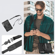 Wytrzymałe etui z paskiem na ramię do Samsung Galaxy Tab S10 FE+ (SM‑X620/X626B) - czarne