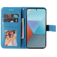 Etui z klapką do Xiaomi Redmi Note 13 Pro 5G, Mandala, niebieskie