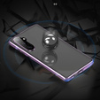 Etui do Samsung Galaxy S24 FE, Magnetic Dual Glass, fioletowe