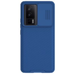 Etui do Poco F5 Pro, pancerne Nillkin, CamShield Pro, Niebieskie