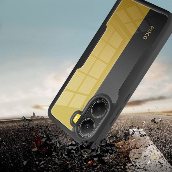 Etui do Xiaomi Poco X7 Pro 5G, Shockproof, z folią, czarne