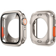 Zestaw Pasek Nylonowy + Etui 2w1 do Apple Watch 7/8/9 45mm, Czerwony