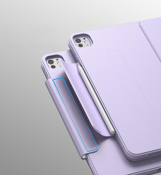 Dexnor – magnetyczne etui z podstawką do iPad Pro 13" 2024 (7. generacji) - fioletowe