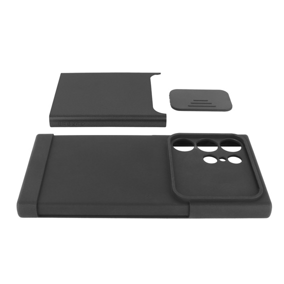 Pancerne etui do MagSafe na Samsung Galaxy S24 Ultra, ERBORD MagProtect Cam Slider, czarne