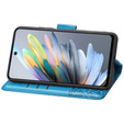 Etui z klapką do Motorola Moto G15 / Motorola Moto G15 Power, Butterfly, niebieskie