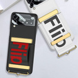 Etui GKK Letter Printed do Samsung Galaxy Z Flip3, Silver
