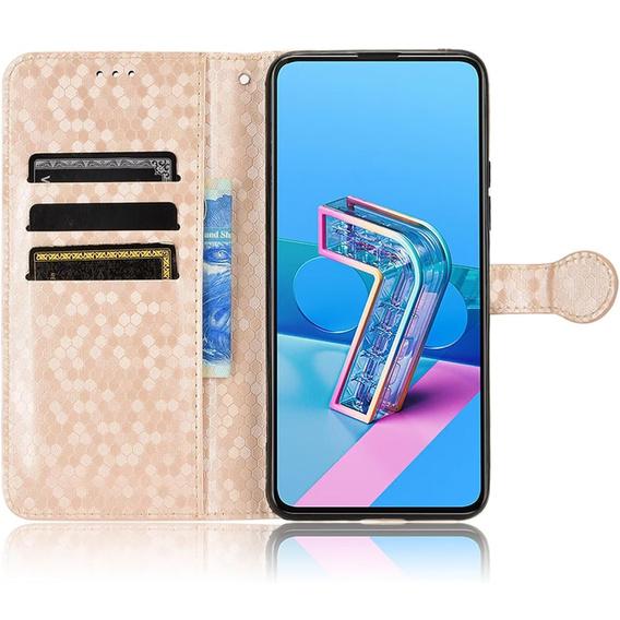 Etui z klapką do Xiaomi Redmi A5, Wallet Rhombus, różowe