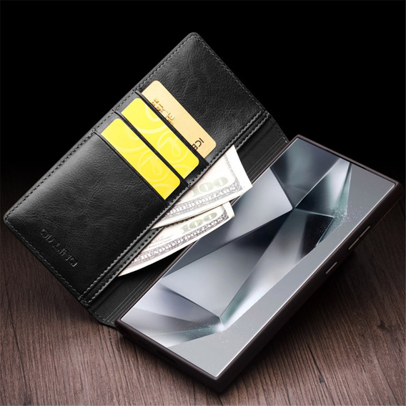 Etui QIALINO Leather Wallet z klapką do Samsung Galaxy S24 Ultra