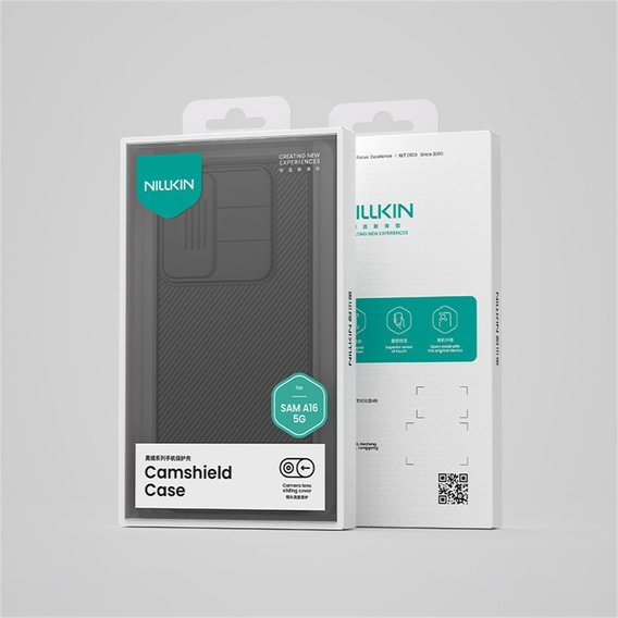 Etui do Samsung Galaxy A16 5G, pancerne Nillkin, CamShield Pro, czarne