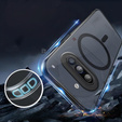 Etui do Nothing Phone 3A, do MagSafe, ERBORD Matt Case, czarny