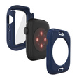 2w1 Etui + Szkło Hartowane do Apple Watch 7/8/9 45MM, Granatowe