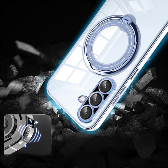 Etui Magnetyczne do Samsung Galaxy A36 5G, do MagSafe, niebieskie