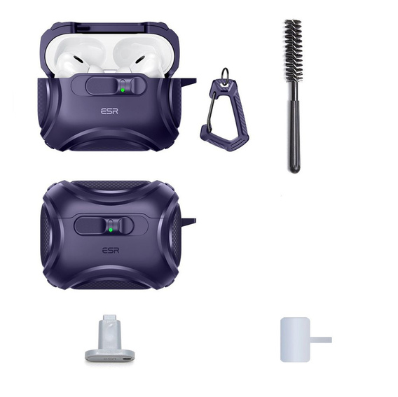 Etui na słuchawki z MagSafe ESR Cyber FlickLock do Apple AirPods Pro 3