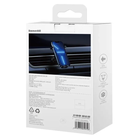 Uchwyt samochodowy grawitacyjny Baseus Stable do kratki wentylacyjnej