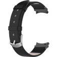 Pasek Skórzany do Samsung Galaxy Watch 4/5/6 40/42/43/44/45/46/47mm, Czarny