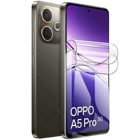 2x Folia Hydrożelowa ERBORD do Oppo A5 Pro 5G – niewidoczna, ale skuteczna tarcza