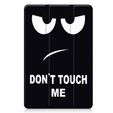 Etui z klapką z napisem Don't Touch Me do Xiaomi Redmi Pad 2