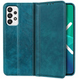 Etui z klapką do Samsung Galaxy A33 5G, Split Leather, zielone