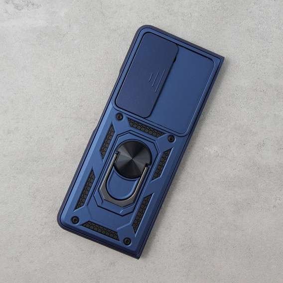 Etui pancerne do Samsung Galaxy Z Fold5 5G, CamShield Slide, niebieskie