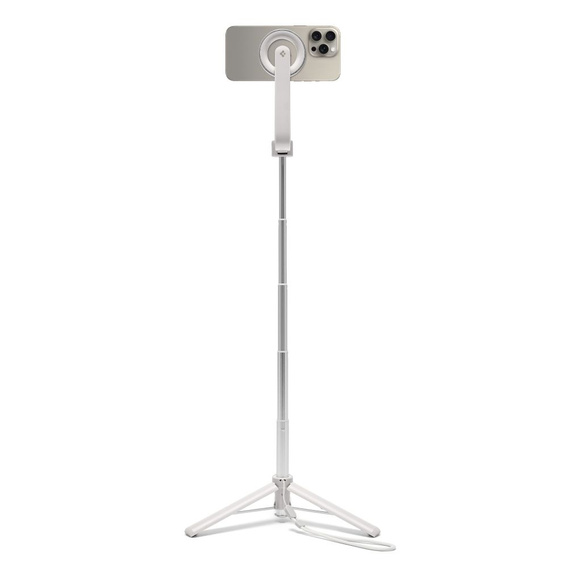 Spigen S571W MagSafe Bluetooth Kijek Selfie Stick Tripod, beżowe