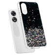 Etui do Oppo A78 5G, Glittery, czarne