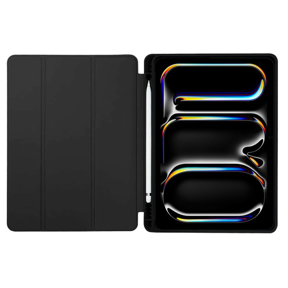 Etui do iPad Pro 13" 2024 (7 gen.), Smartcase z miejscem na rysik, czarne