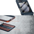 Etui do Samsung Galaxy Z Flip 5, Suritch Full Body, granatowe