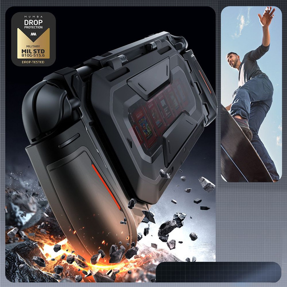 Supcase Titan – pancerny futerał do Nintendo Switch 2 z podstawką - czarny