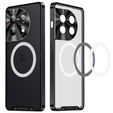 Etui z ochroną aparatu do OnePlus 12 5G, CamShield MagSafe, przezroczyste / czarne