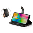 Etui z klapką do iPhone 16 Pro Max, Wallet Zipper Pocket, czarne