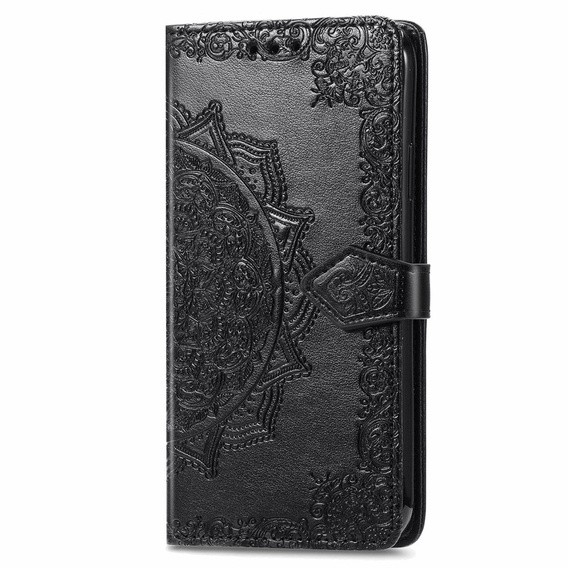 Etui z klapką do Samsung Galaxy M15 5G, Mandala, czarne
