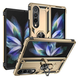 Etui pancerne do Samsung Galaxy Z Fold 4 5G, Nox Case Ring, złote