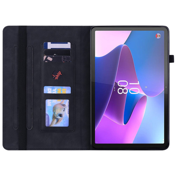 Etui do Lenovo Tab P11 Gen 2 TB350FU TB350XU 11.5", Wallet Pen Slot, czarne