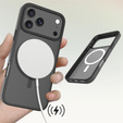 Etui Matt Case do iPhone 17 Pro Max, do MagSafe, półprzezroczyste czarne