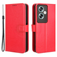 Etui z klapką do Oppo A79 5G, Crazy Horse Wallet, czerwone