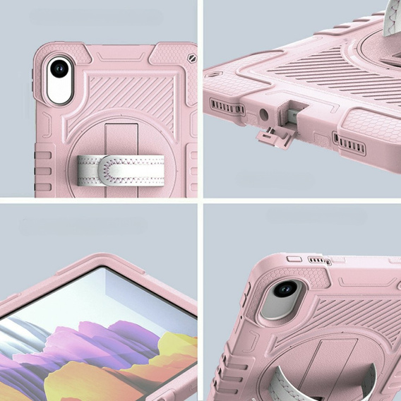 Pancerne etui do Xiaomi Redmi Pad 2 z podstawką i paskiem – różowe