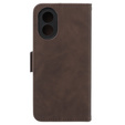 Etui z klapką do Oppo A38 4G / Oppo A18 4G, Card Slot, brązowe