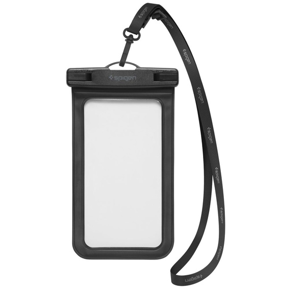 Wodoszczelne czarne etui Spigen A601 Universal Waterproof Case 2-Pack