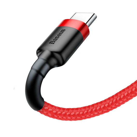 Baseus kabel USB-A na USB-C 0,5 m Cafule 3 A - Czerwono-Czarny