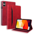 Etui z klapką i kieszeniami na karty do Xiaomi Redmi Pad 2 - Czerwone