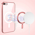 Etui do iPhone 7/8/SE 2020/SE 2022, Electro MagSafe, różowe + Szkło na ekran