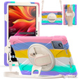 Pancerne etui do Lenovo Tab K11 Plus z podstawką i paskiem – wielokolorowe