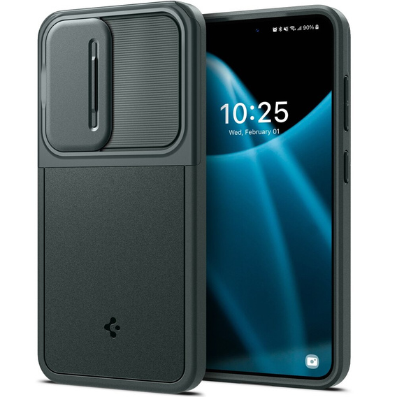 Etui Spigen do Samsung Galaxy S24, Optik Armor, Zielone