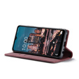 Etui CASEME do Samsung Galaxy A04S / A13 5G, Leather Wallet Case, czerwone