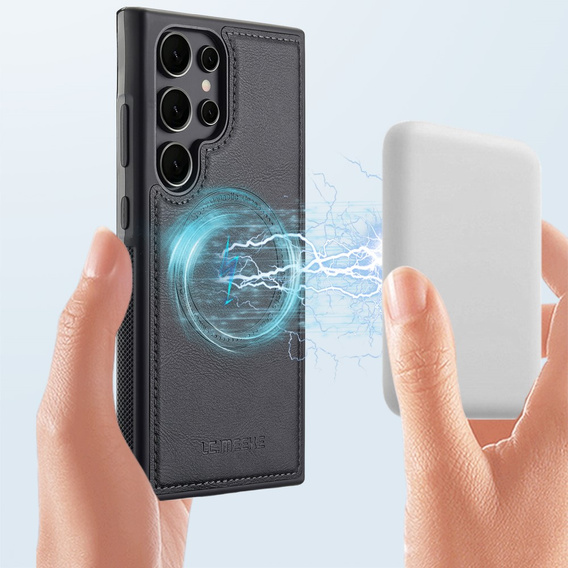 Etui do Samsung Galaxy S25 Ultra, LC.IMEEKE, kompatybilne z MagSafe – czarne	